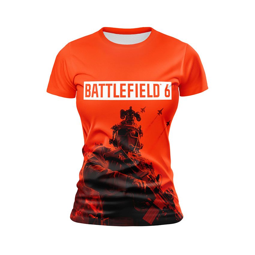Футболка жіноча спортивна Бателфілд 6 Штурм міста Battlefield 6 City Assault