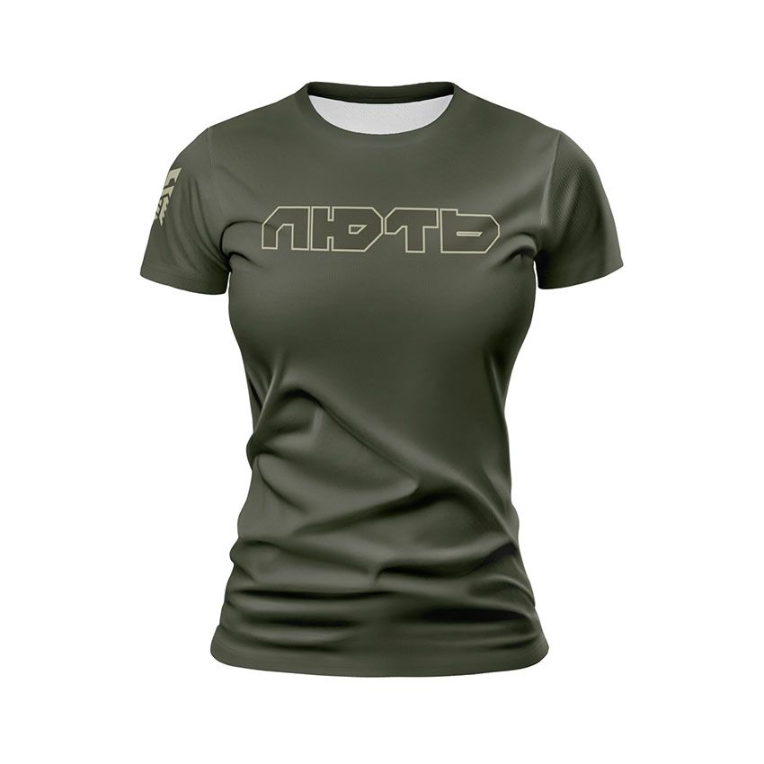 Футболка жіноча спортивна Бригада Лють Символ Захисників Defenders Symbol