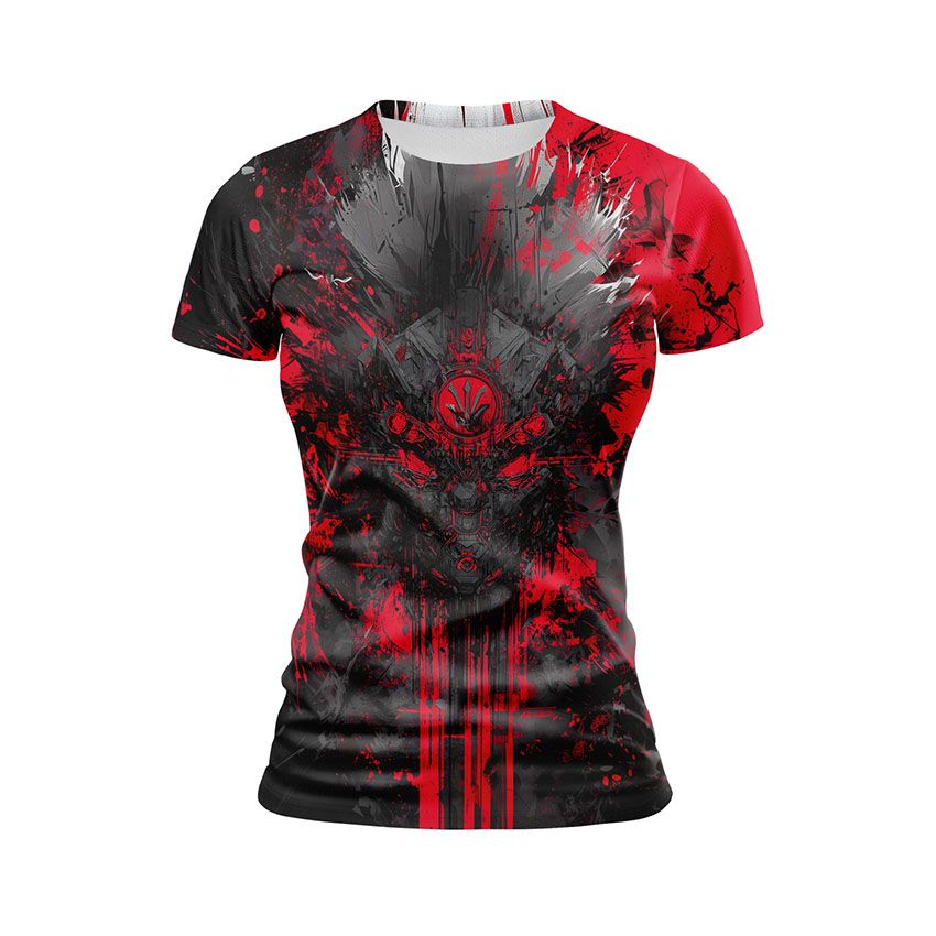 Футболка жіноча спортивна Чорний дух червоної свободи Black spirit of red freedom