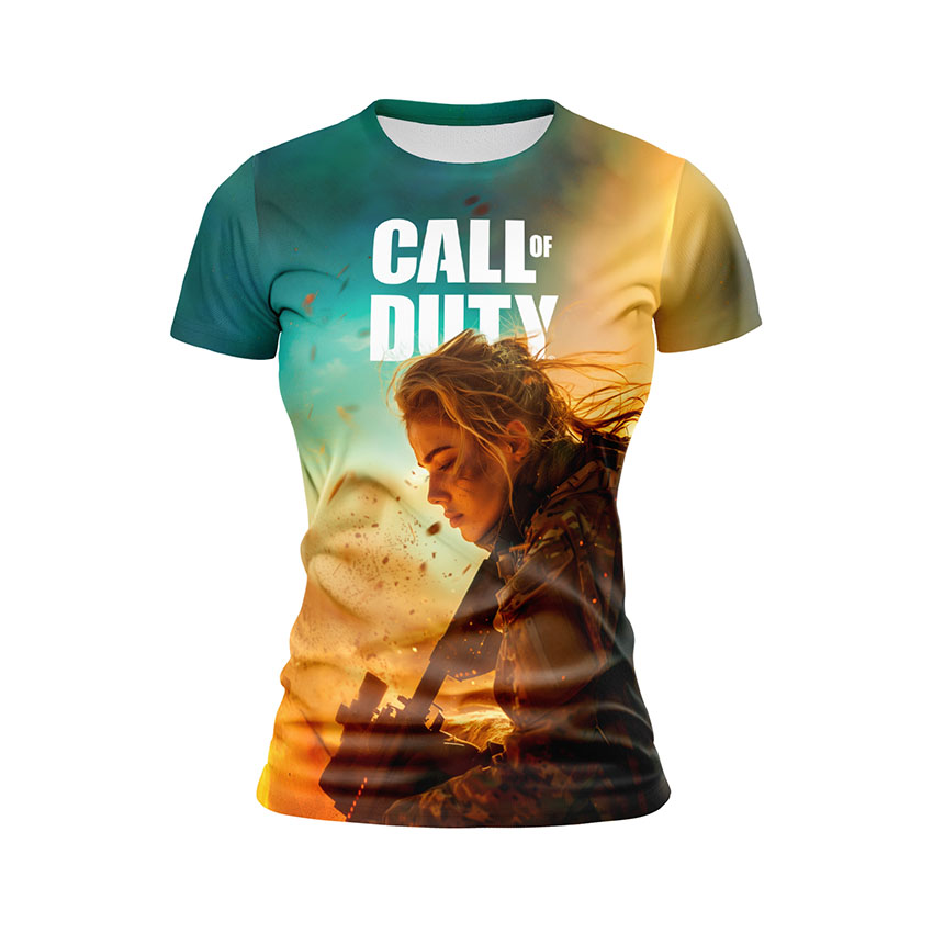 Футболка жіноча спортивна Cильний воїн Поклик Обов язку Strong warrior Call of Duty