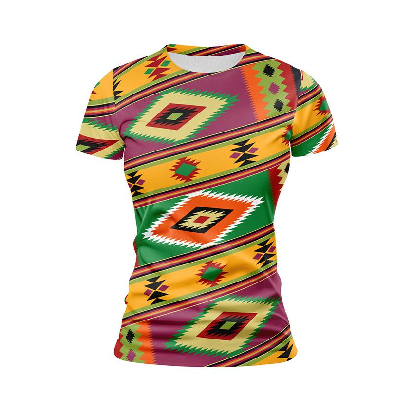 Футболка жіноча спортивна Гуцульський килим Візерунок Hutsul carpet Pattern