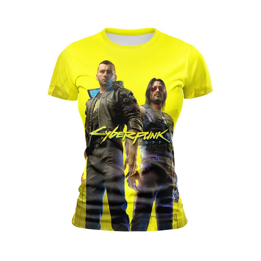 Футболка жіноча спортивна Кіберпанк Енергія міста Cyberpunk City energy