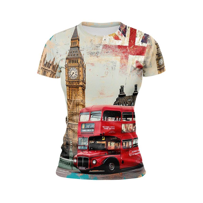 Футболка жіноча спортивна Лондон Вінтажний стиль London Vintage style