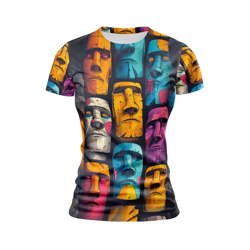 Футболка жіноча спортивна Обличчя Пам’ятники Faces Monuments