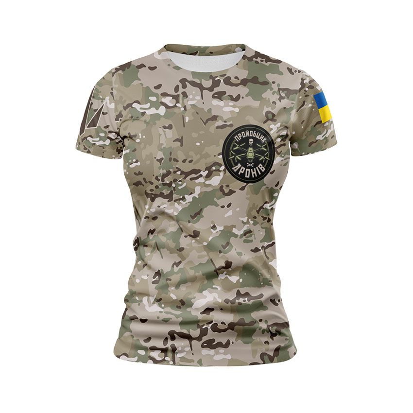 Футболка жіноча спортивна Пройобщик дронів Незламний знак Unbreakable Symbol