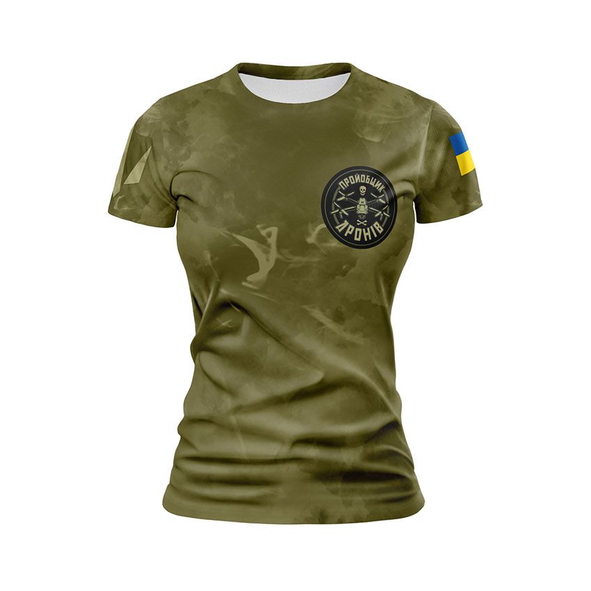 Футболка жіноча спортивна Пройобщик дронів Тактичний стиль Tactical style