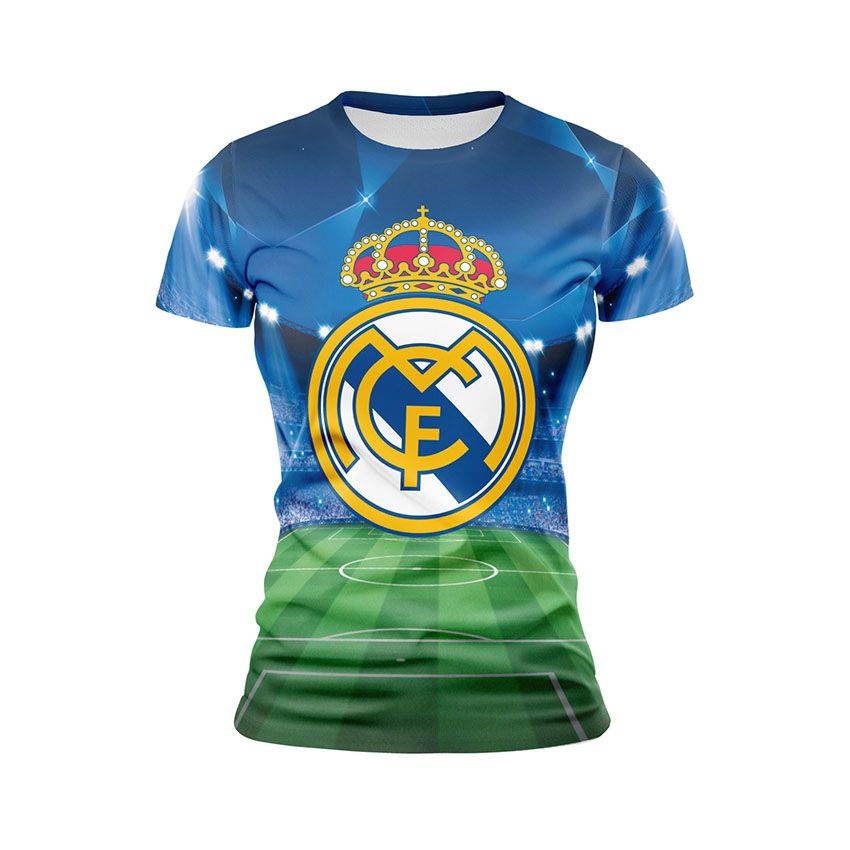 Футболка жіноча спортивна Реал Мадрид Нічний стадіон Real Madrid Night Stadium