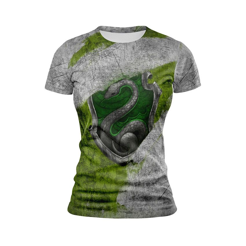 Футболка жіноча спортивна Слизерин Темна магія Slytherin Dark Magic