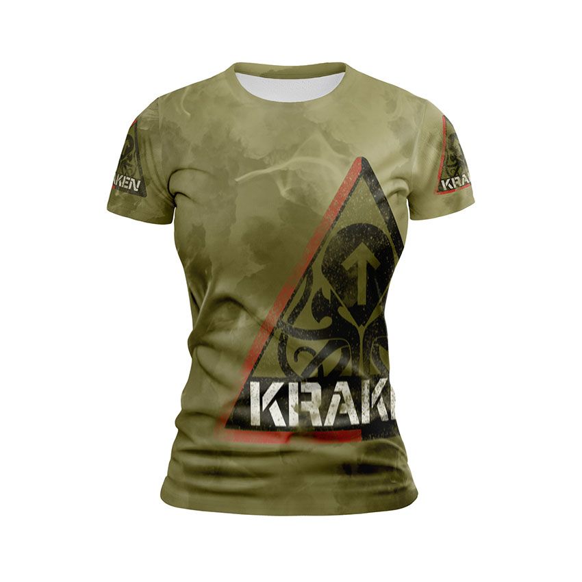 Футболка жіноча спортивна Спецпідрозділ Кракен Тактичний дух Kraken Special Unit Tactical Spirit11