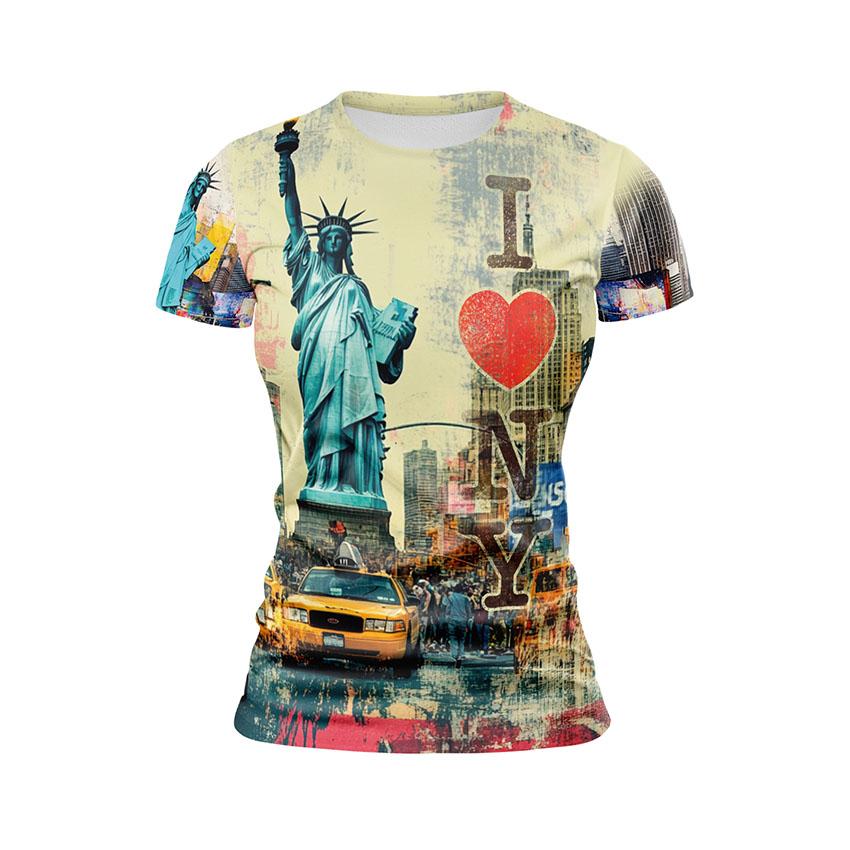Футболка жіноча спортивна Статуя Свободи Нью-Йорк Statue of Liberty New York
