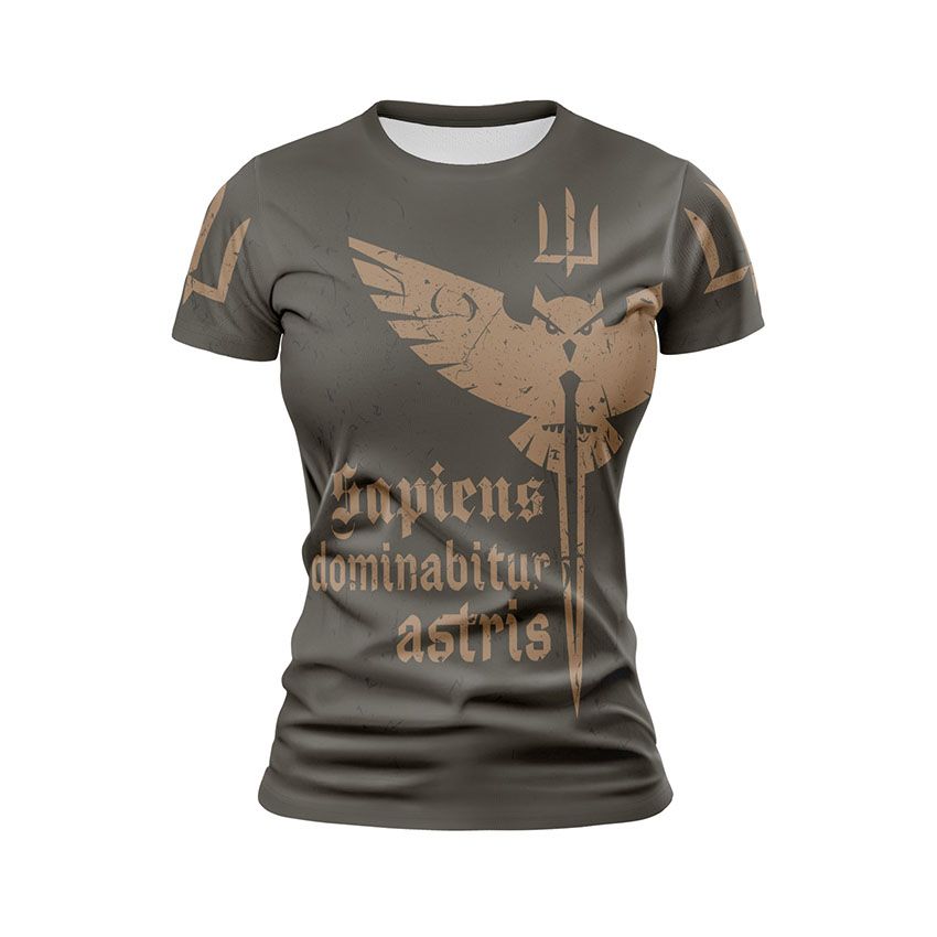 Футболка жіноча спортивна Воєнна розвідка України Незламна сила Military intelligence of Ukraine Unbreakable strength