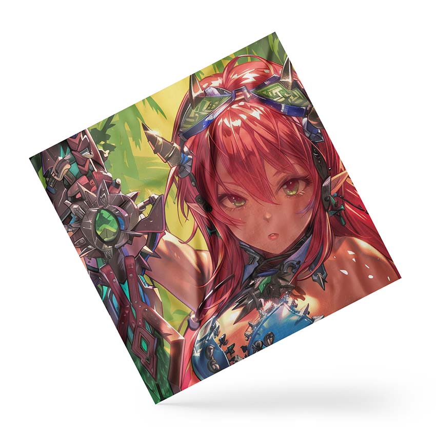 Scarf: "A Beautiful Girl" Anime Sword