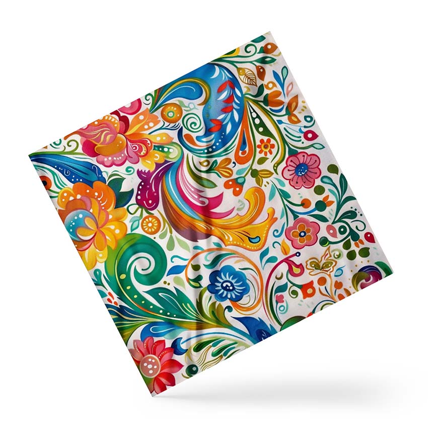 Хустка Гарні візерунки Петриківський розпис Beautiful patterns Petrykiv painting