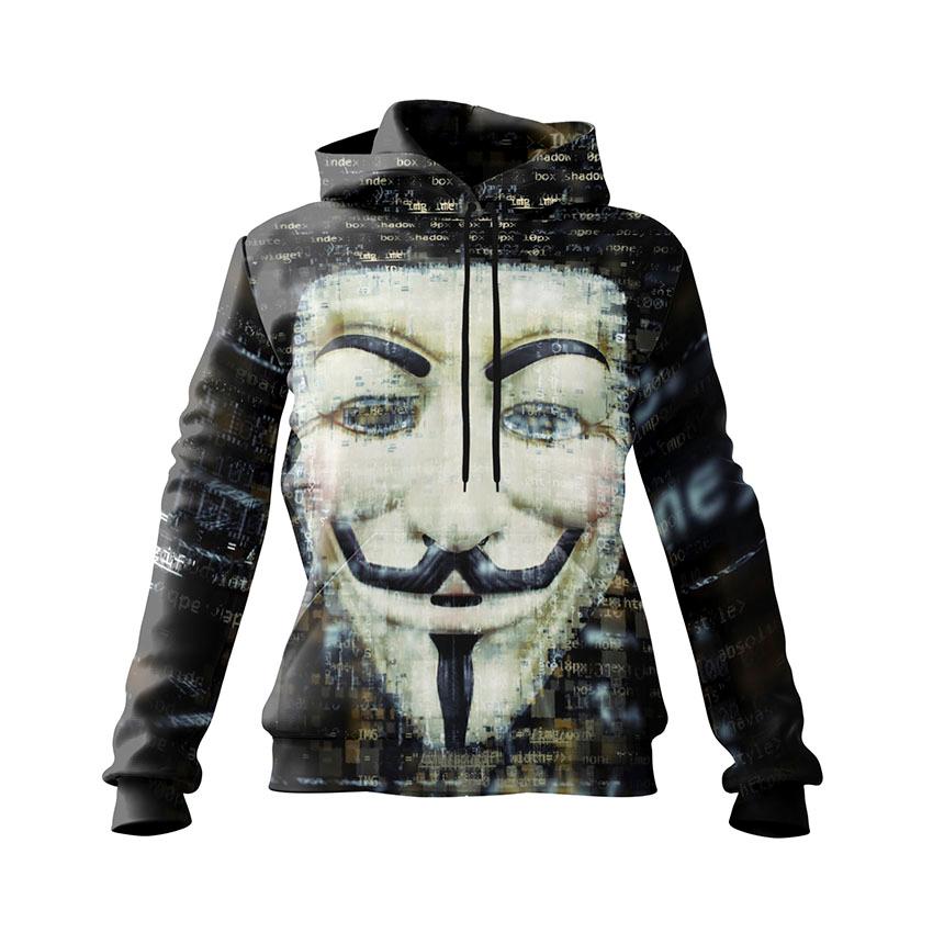 Гай Фокс Маска на чорному фоні Guy Fox Mask in the black background