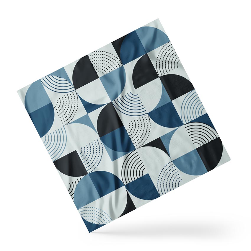 Хустка Геометричні фігури Блакитний Geometric figures Blue