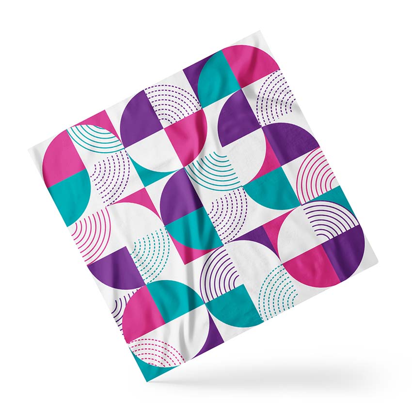 Хустка Геометричні фігури Рожевий Geometric figures Pink