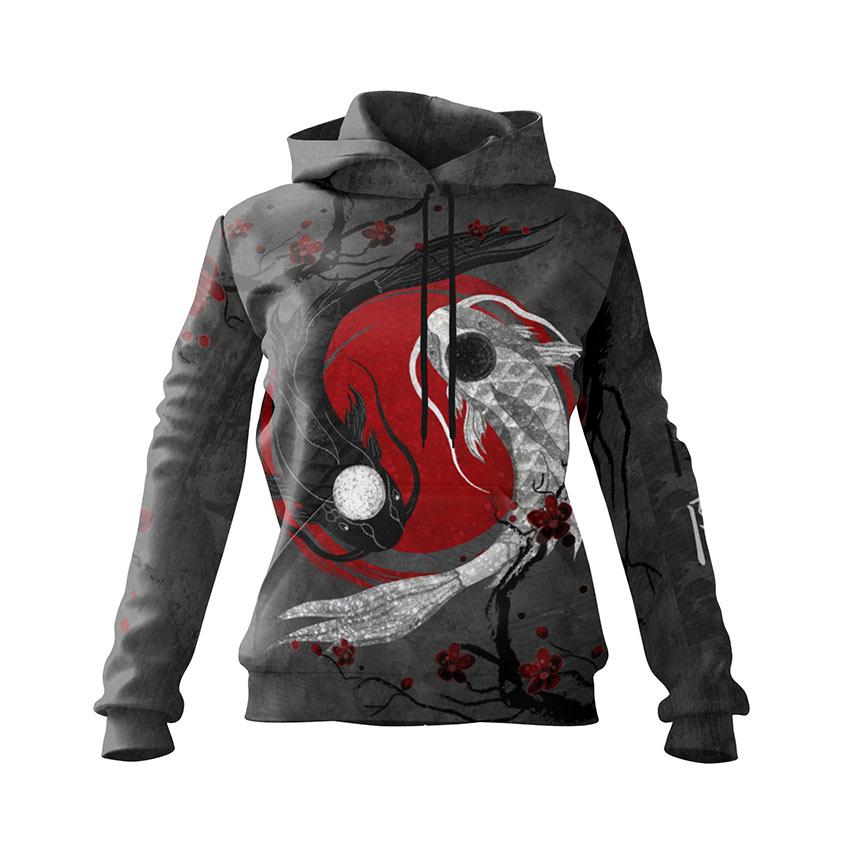 Інь та Янь Японський мотив Yin and Yang Japanese motif