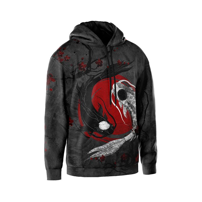 Інь та Янь Японський мотив Yin and Yang Japanese motif