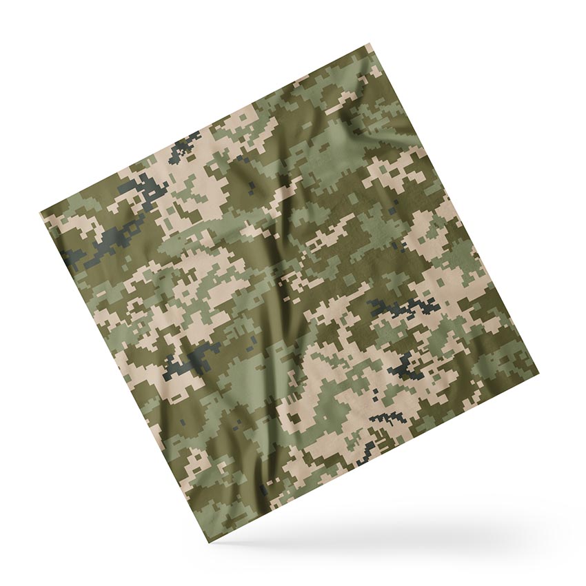 Camouflage Pixel Green Scarf
