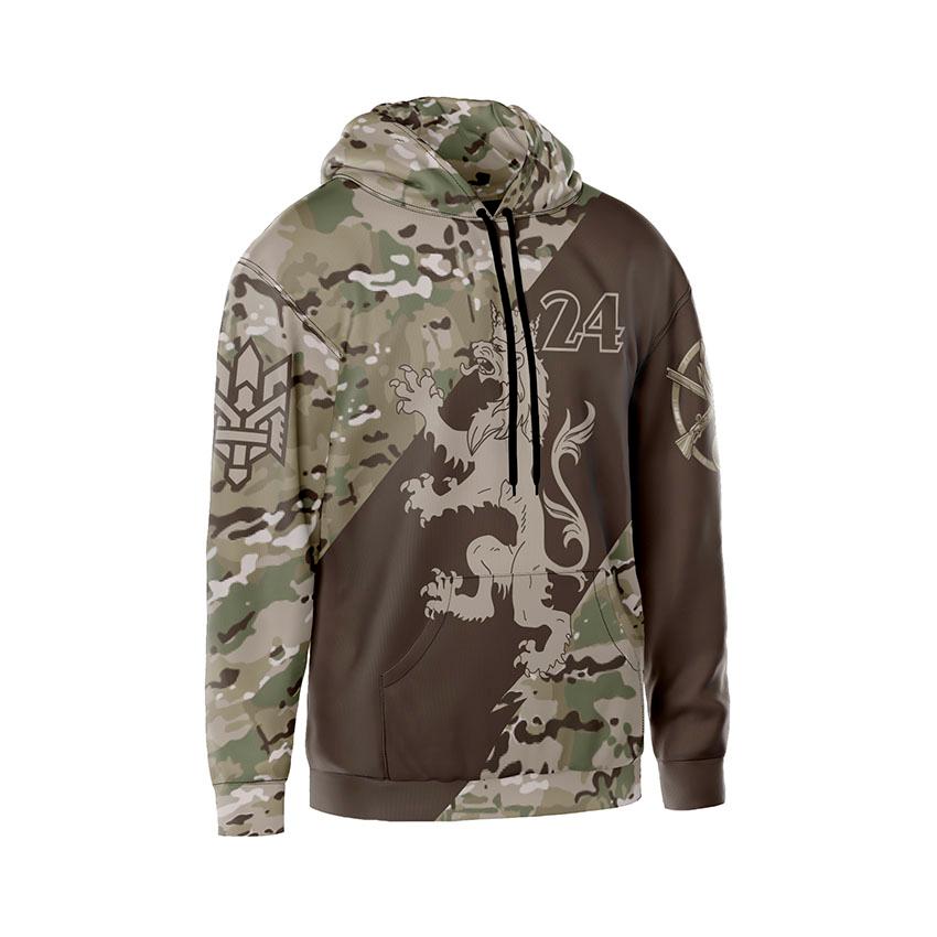Худі чоловіче 24-та окрема механізована бригада Камуфляж Camouflage