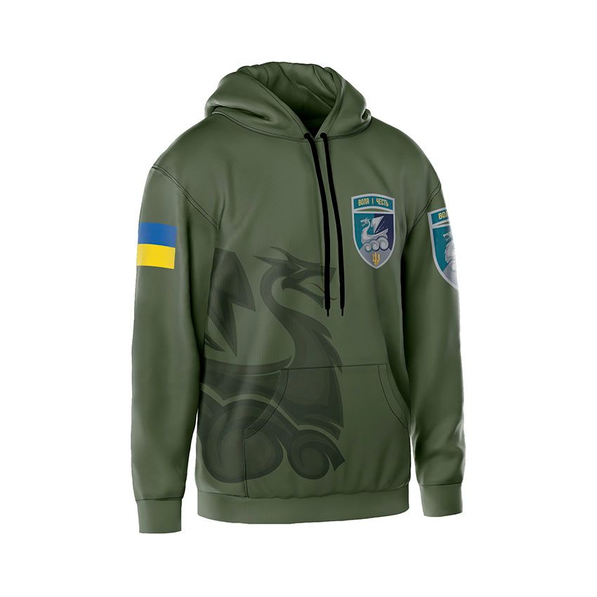 Худі чоловіче 36-та окрема бригада морської піхоти Воля і честь Will and honor