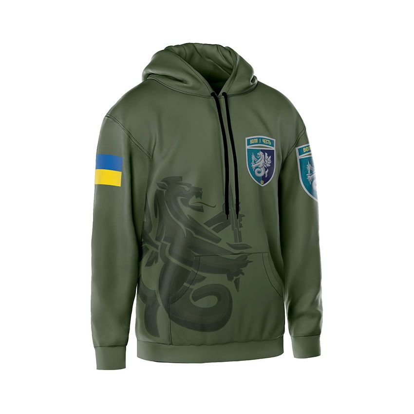 Худі чоловіче 37-ма окрема бригада морської піхоти Воля і честь Will and honor