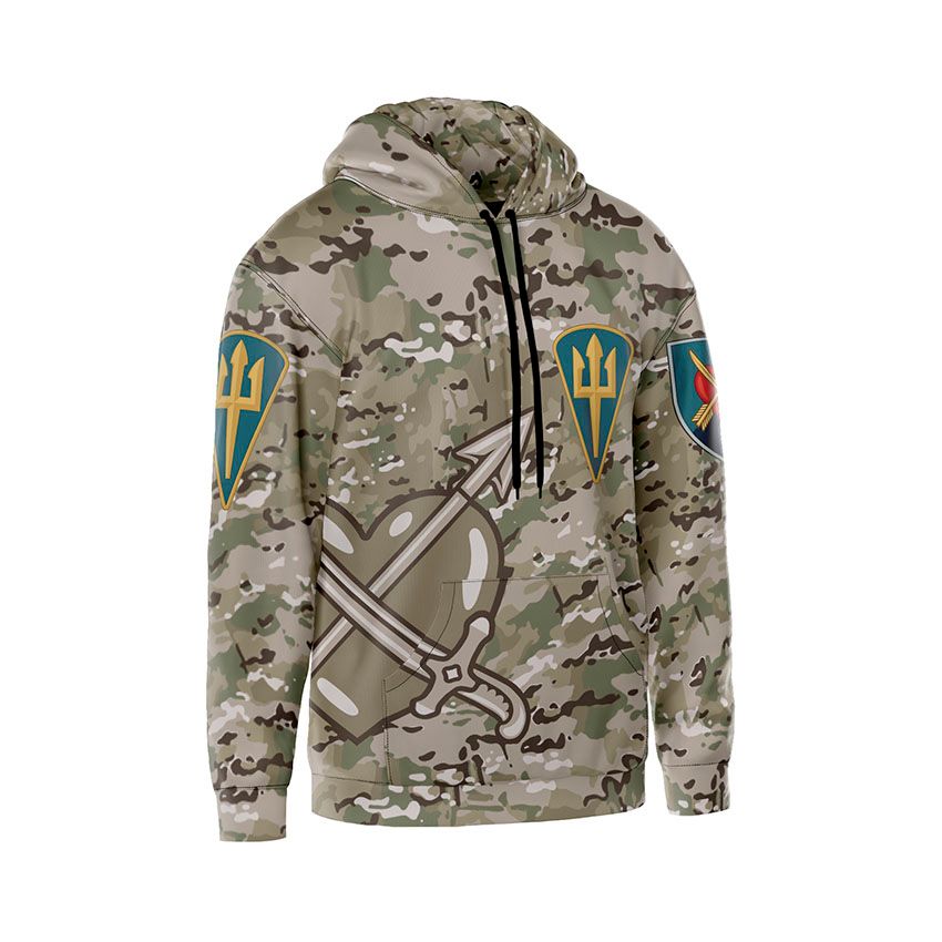 Худі чоловіче 39-та окрема бригада берегової оборони Камуфляж Camouflage