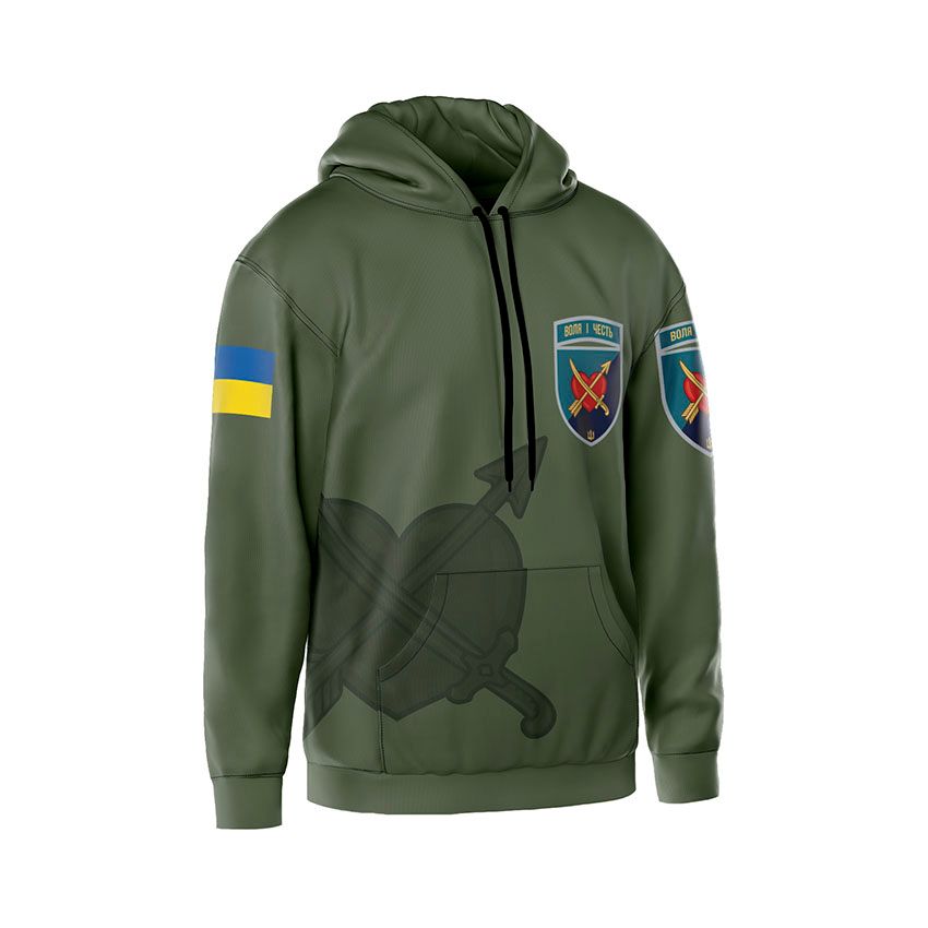 Худі чоловіче 39-та окрема бригада берегової оборони Воля і честь Will and honor