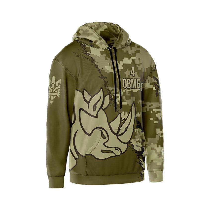 Худі чоловіче 4-та окрема важка механізована бригада Камуфляж Camouflage