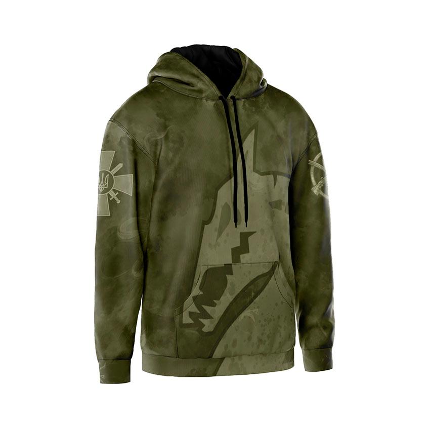 Худі чоловіче 47-ма окрема механізована бригада Тактичний стиль Tactical style хакі