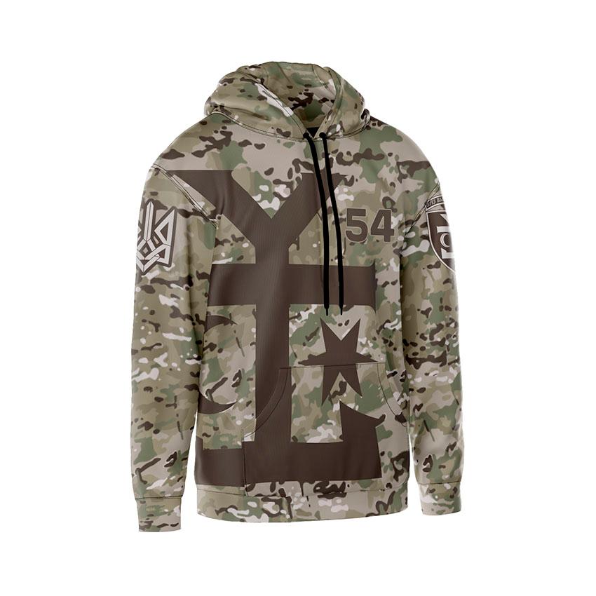 Худі чоловіче 54 окрема механізована бригада Камуфляж Camouflage