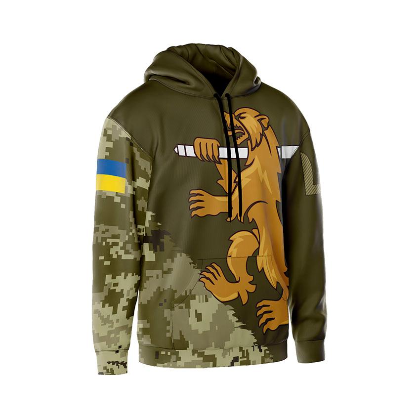 Худі чоловіче 68-ма окрема аеромобільна бригада Камуфляж Camouflage