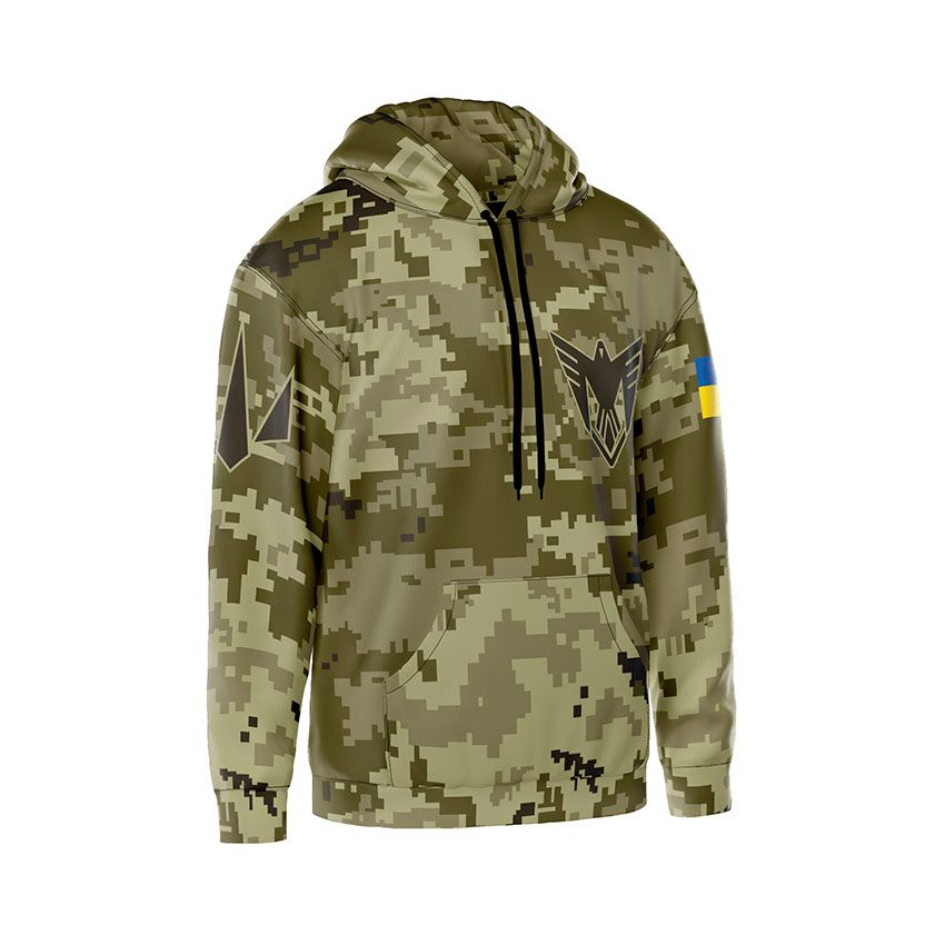 Худі чоловіче 9-та окрема бригада безпілотних систем Камуфляж Camouflage