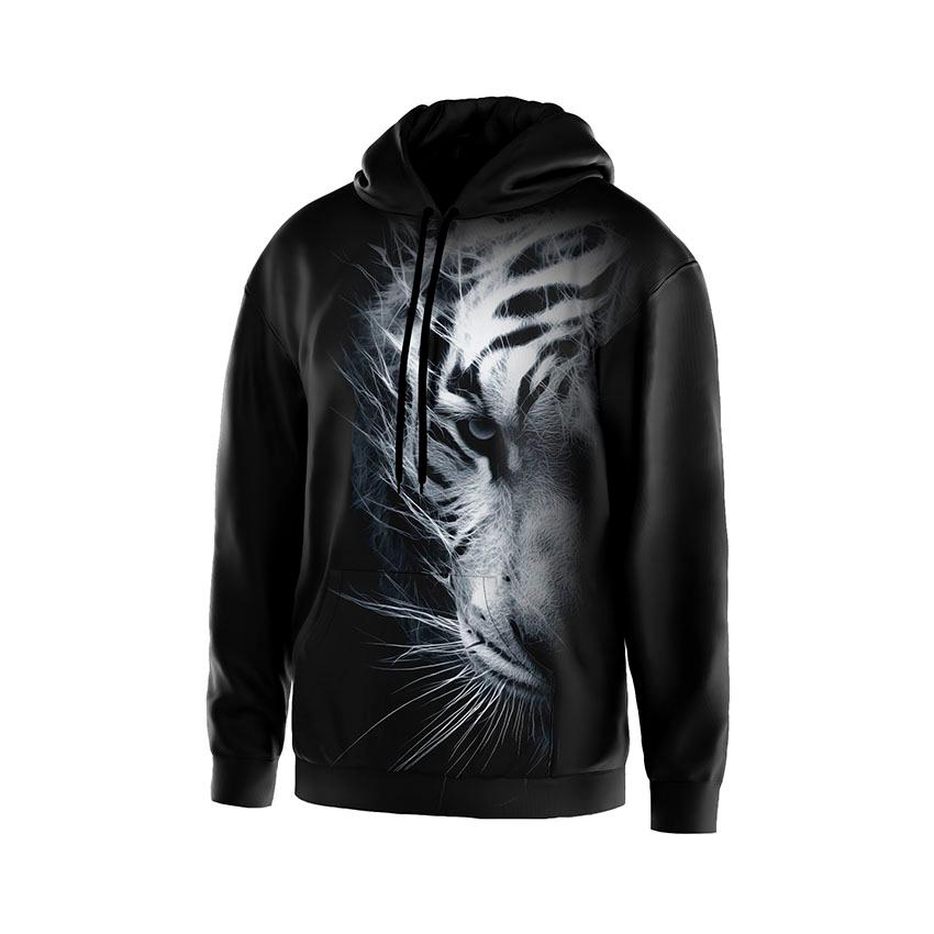 Худі чоловіче Білий тигр Хижак White tiger Predator