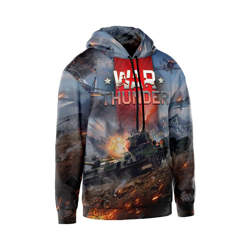 Худі чоловіче «Бій Грім війни Fight War Thunder»