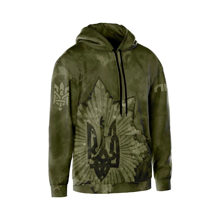 Худі чоловіче Бригада Лють Тактичний стиль Tactical style хакі