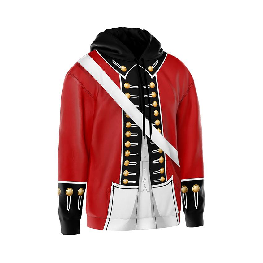 Худі чоловіче Британський червоний мундир British Redcoat