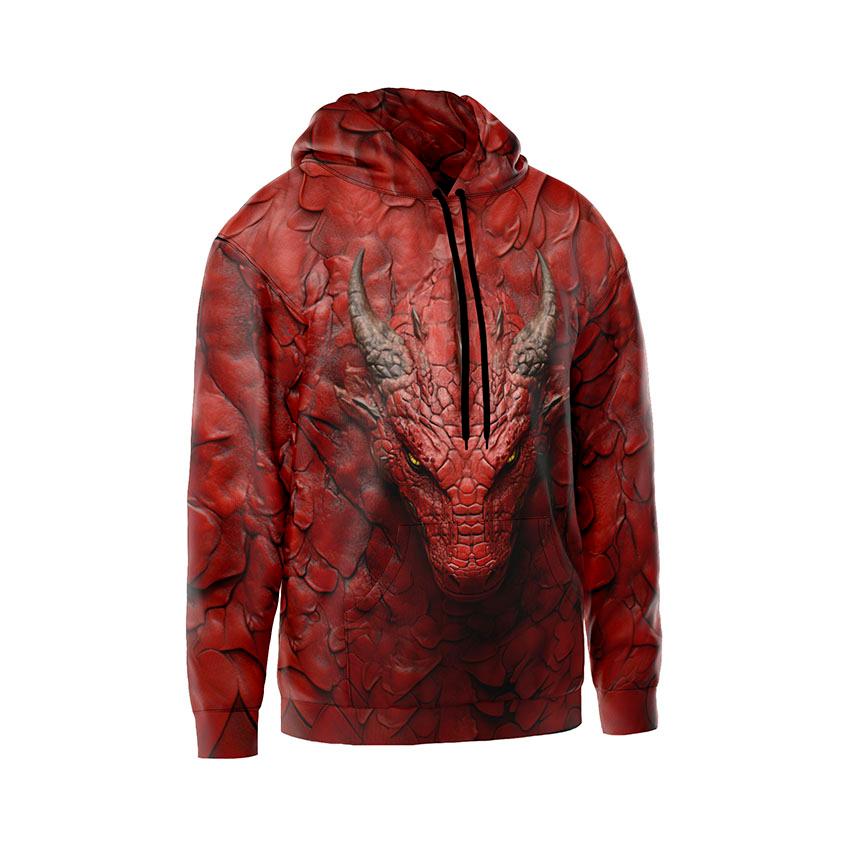 Худі чоловіче «Червоний дракон Red Dragon»