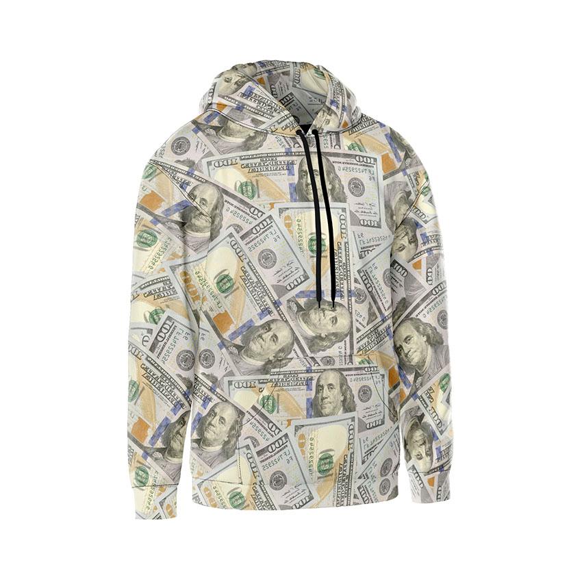 Худі чоловіче «Долари Безкінечні купюри Dollars Endless Bills»
