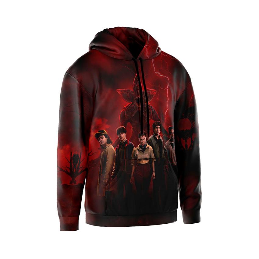 Худі чоловіче Дивні Дива 5 сезон Демогоргон загроза Stranger Things Season 5 Demogorgon threat