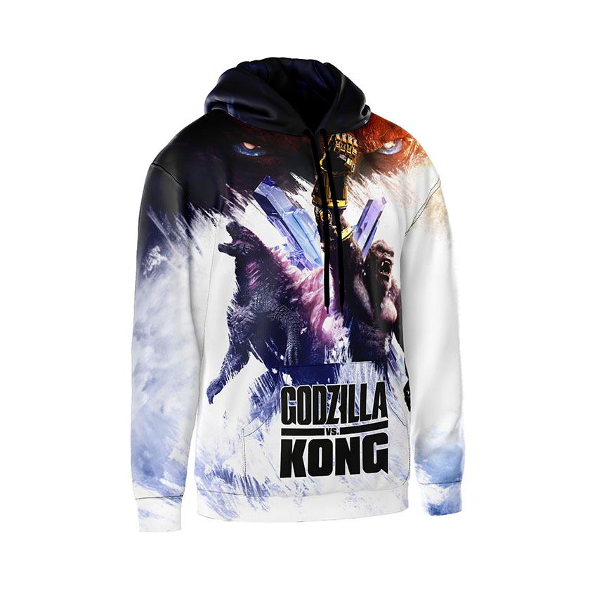 Худі чоловіче Ґодзілла та Конґ Епічна дуель Godzilla x Kong Epic duel