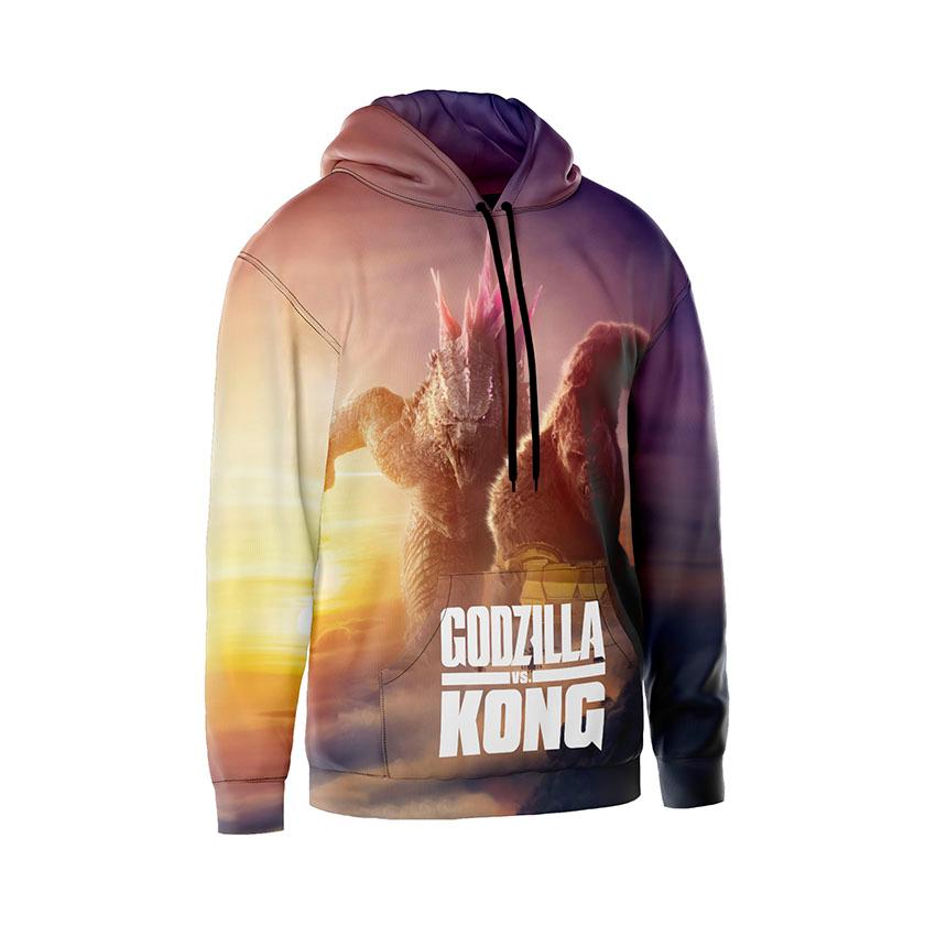 Худі чоловіче Ґодзілла та Конґ Протистояння монстрів Godzilla x Kong Monster Standoff