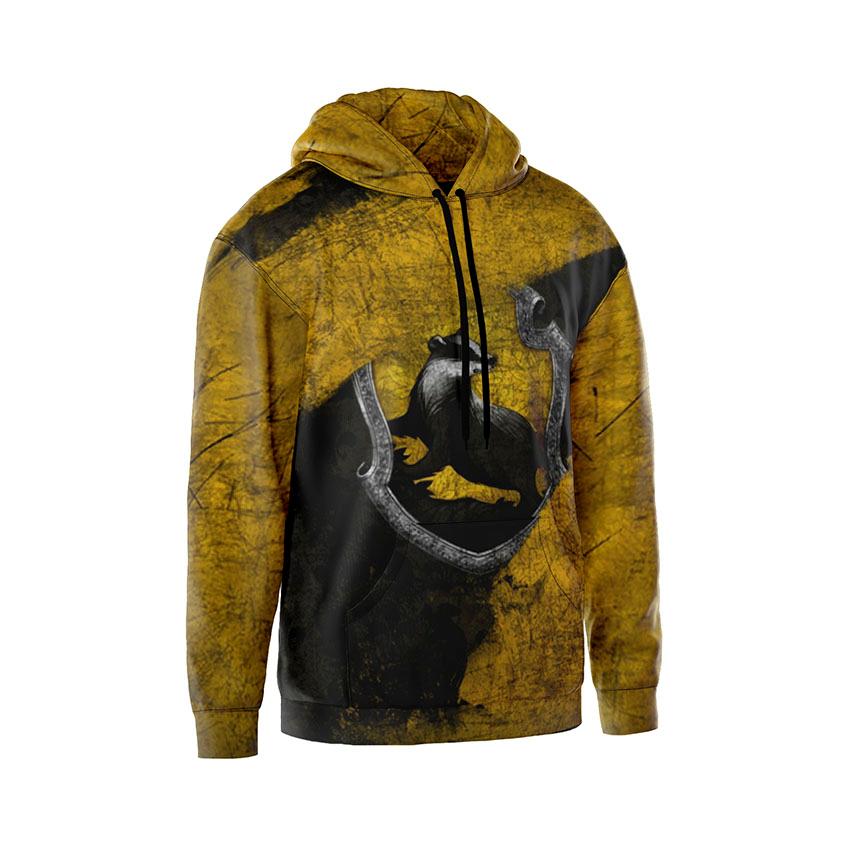 Худі чоловіче «Хафелпафф Пригоди чаклунів Hufflepuff Wizard Adventures»