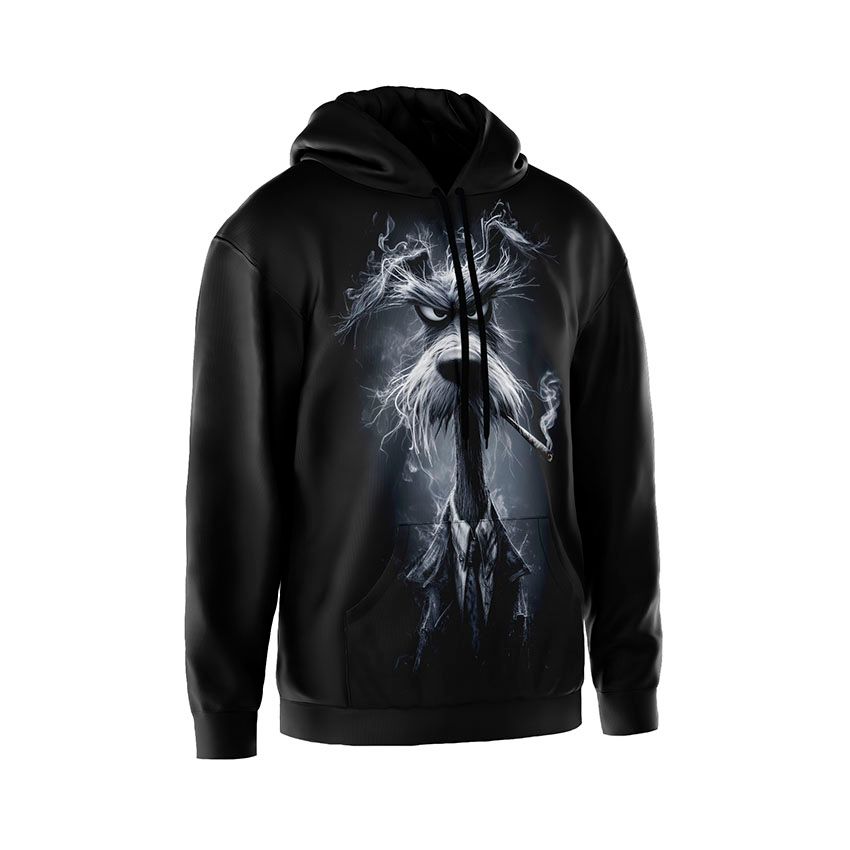 Худі чоловіче Курящий пес Мафія тварин Smoking dog Like a boss Animal Mafia