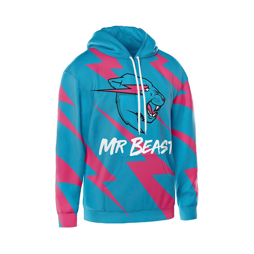 Худі чоловіче Містер Біст Грім Mr Beast Thunder бірюзовий