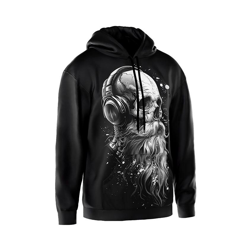 Худі чоловіче «Музичний череп Music Skull»