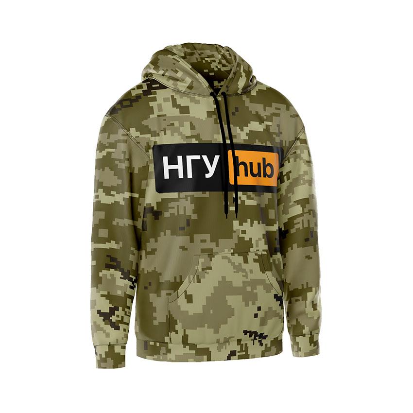 Худі чоловіче «НГУ Hub Сила України Power of Ukraine Camouflage»