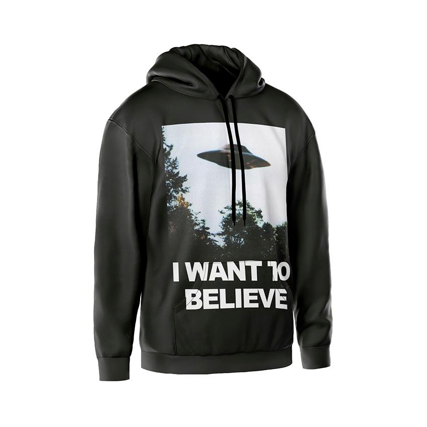 Худі чоловіче «Секретні матеріали Я хочу вірити The X Files I want to believe»