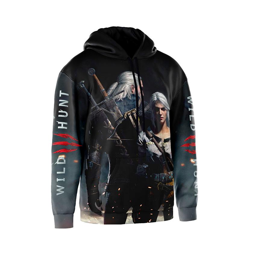 Худі чоловіче «Відьмак 3 Геральт та Цірі The Witcher 3 Geralt and Ciri»