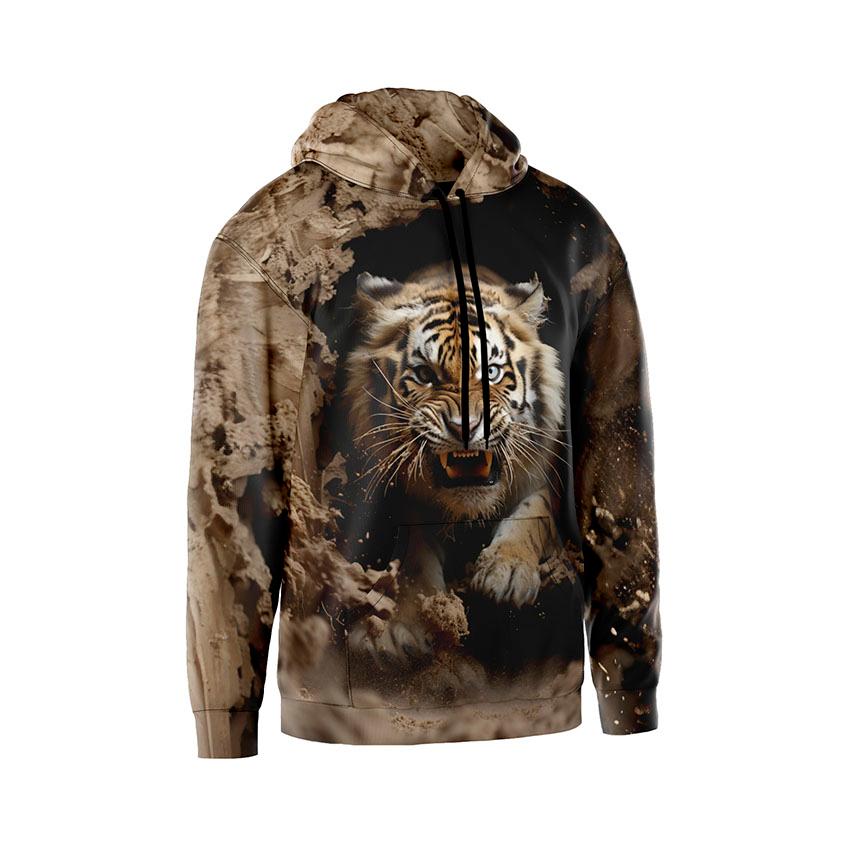 Худі чоловіче «Злий тигр Angry tiger»